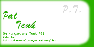 pal tenk business card